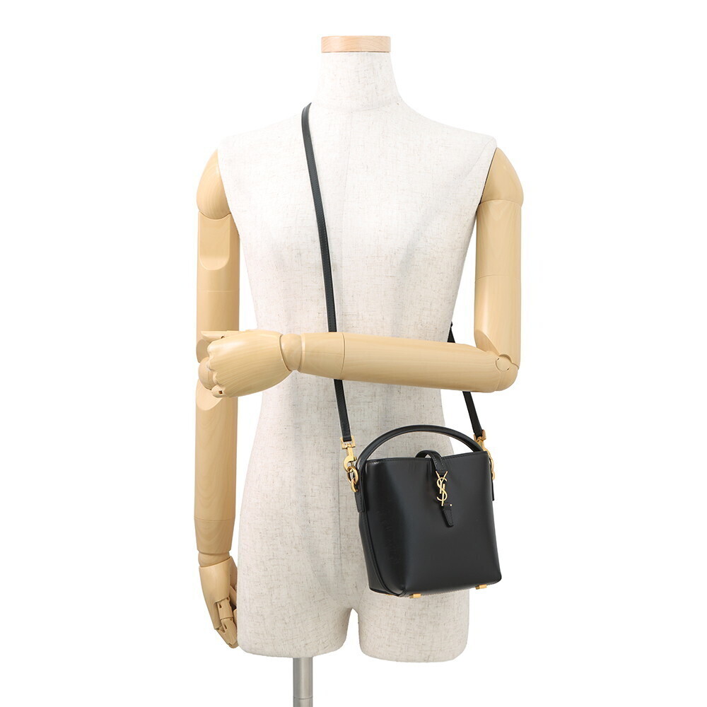 Saint Laurent Paris Handbag LE Bucket Bag Leather Black - Picture 5 of 12